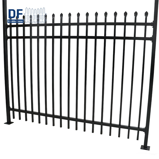 Galvanized Steel Picket Fence